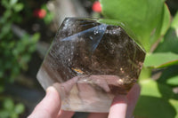 Polished Smokey Window Quartz Crystal x 1 From Madagascar - Toprock Gemstones and Minerals 