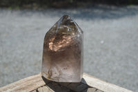 Polished Smokey Window Quartz Crystal x 1 From Madagascar - Toprock Gemstones and Minerals 