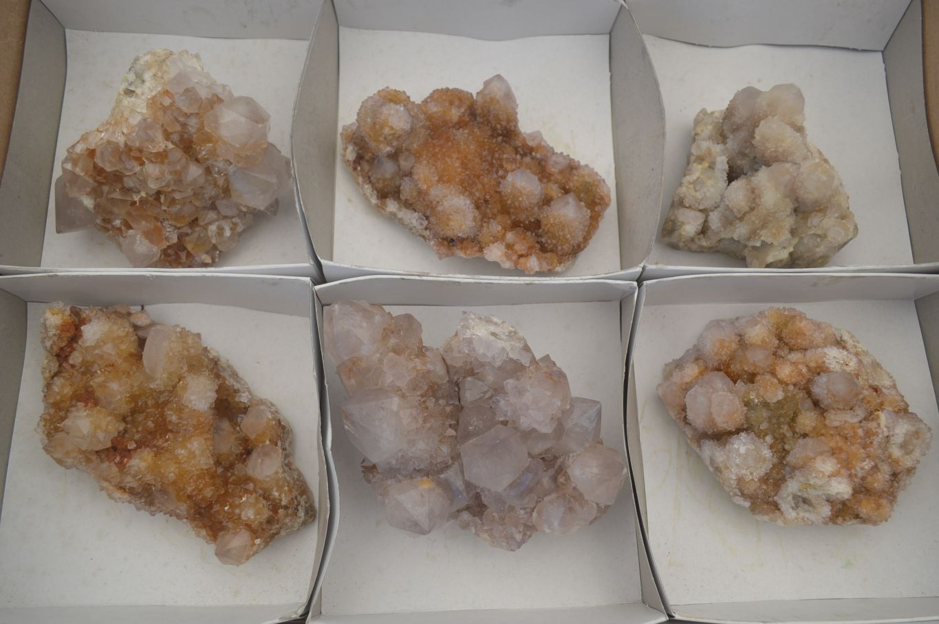 Natural Spirit Quartz Clusters x 6 From Boekenhouthoek, South Africa - Toprock Gemstones and Minerals 