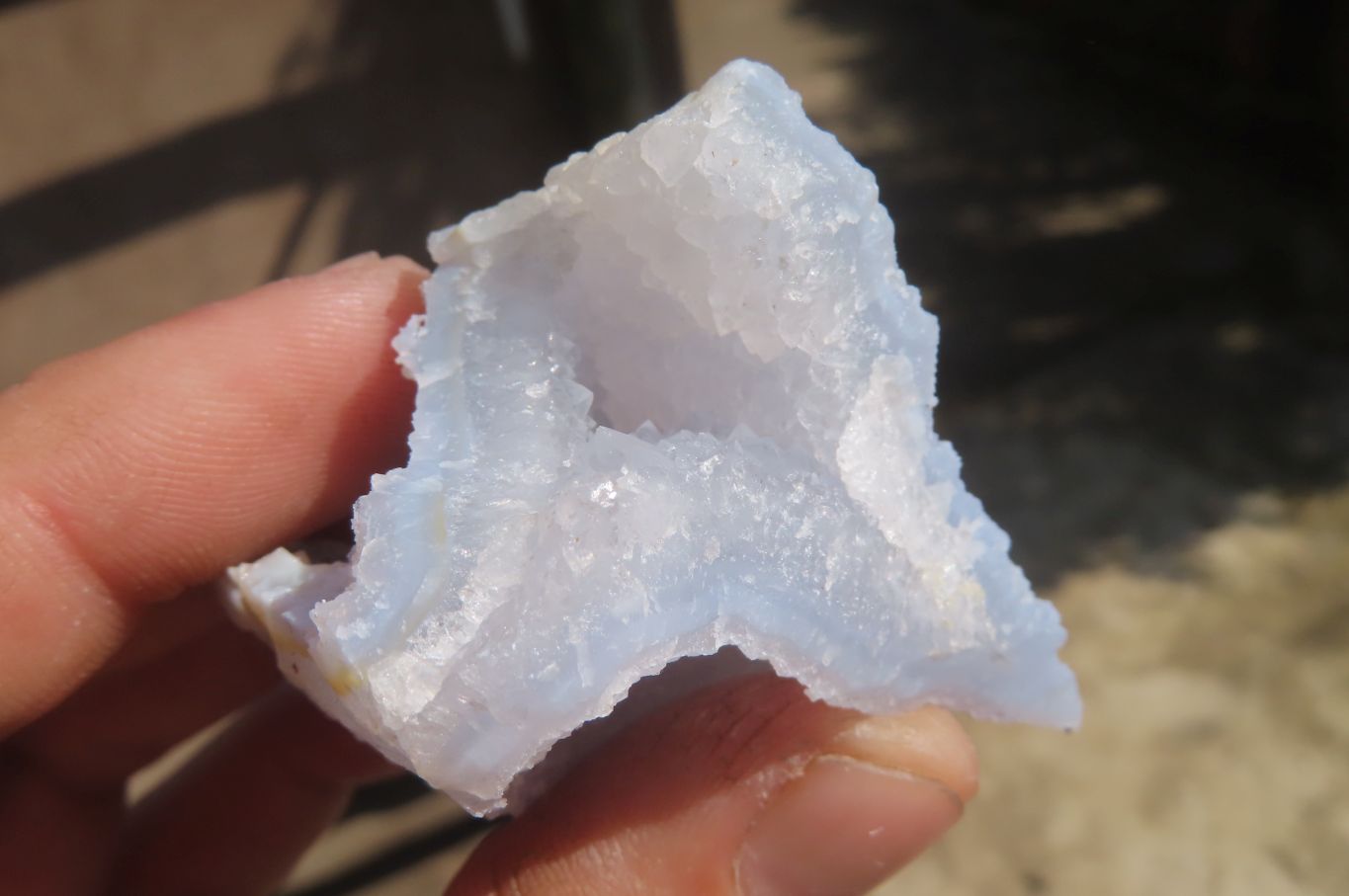 Natural Etched Blue Chalcedony Specimens x 12 From Nsanje, Malawi - Toprock Gemstones and Minerals 