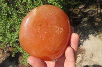 Polished Orange Twist Calcite Standing Free Forms x 2 From Madagascar - Toprock Gemstones and Minerals 