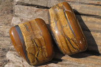 Polished Tiger's Eye Free Forms x 4 From Prieska, South Africa