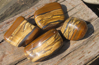 Polished Tiger's Eye Free Forms x 4 From Prieska, South Africa