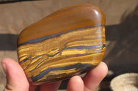 Polished Tiger's Eye Free Forms x 4 From Prieska, South Africa