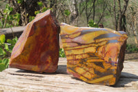 Polished On One Side Nguni Jasper Specimens x 2 From Prieska, South Africa - Toprock Gemstones and Minerals 