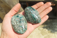 Polished Rare Emerald Mica In Matrix Free Forms x 12 From Mutoko, Zimbabwe - Toprock Gemstones and Minerals 