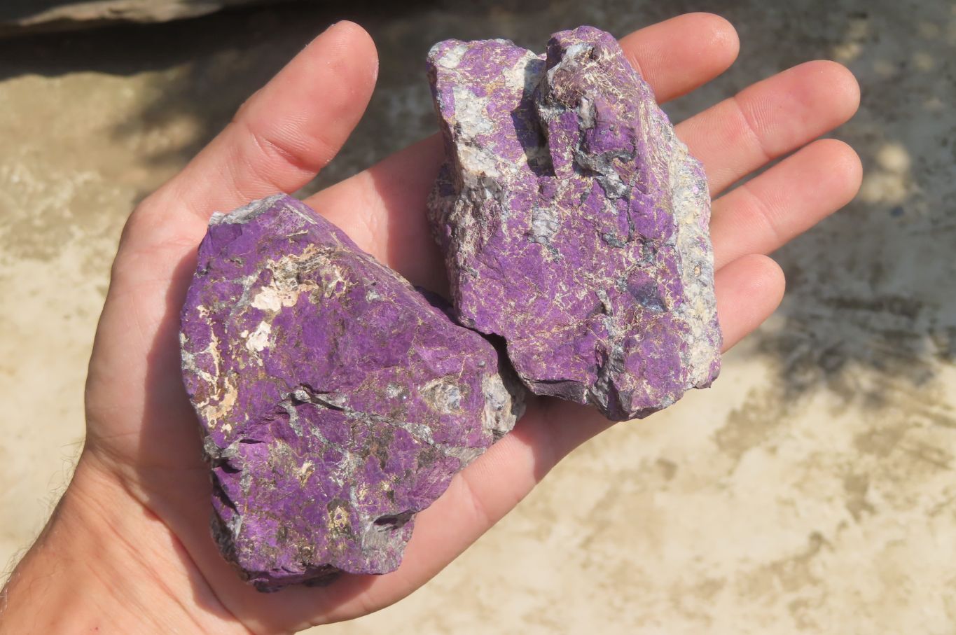 Natural Metallic Purpurite Cobbed Specimens x 6 From Erongo, Namibia - Toprock Gemstones and Minerals 