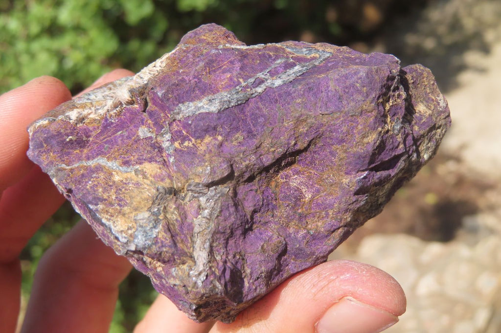 Natural Metallic Purpurite Cobbed Specimens x 6 From Erongo, Namibia - Toprock Gemstones and Minerals 