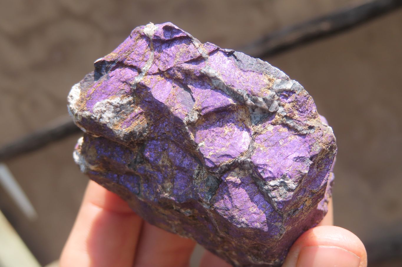 Natural Metallic Purpurite Cobbed Specimens x 6 From Erongo, Namibia - Toprock Gemstones and Minerals 