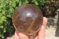 Polished Clear & Smokey Quartz Crystal Balls x 3 From Madagascar - Toprock Gemstones and Minerals 