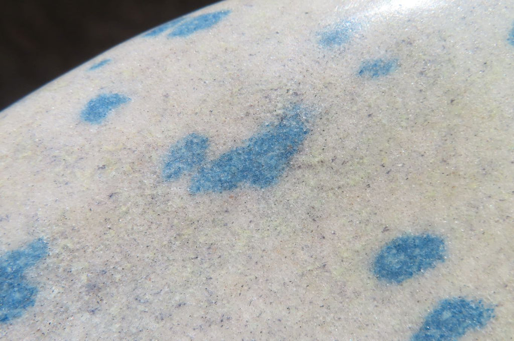 Polished Blue Spinel Spotted Quartz Standing Free Form x 1 From Madagascar - Toprock Gemstones and Minerals 