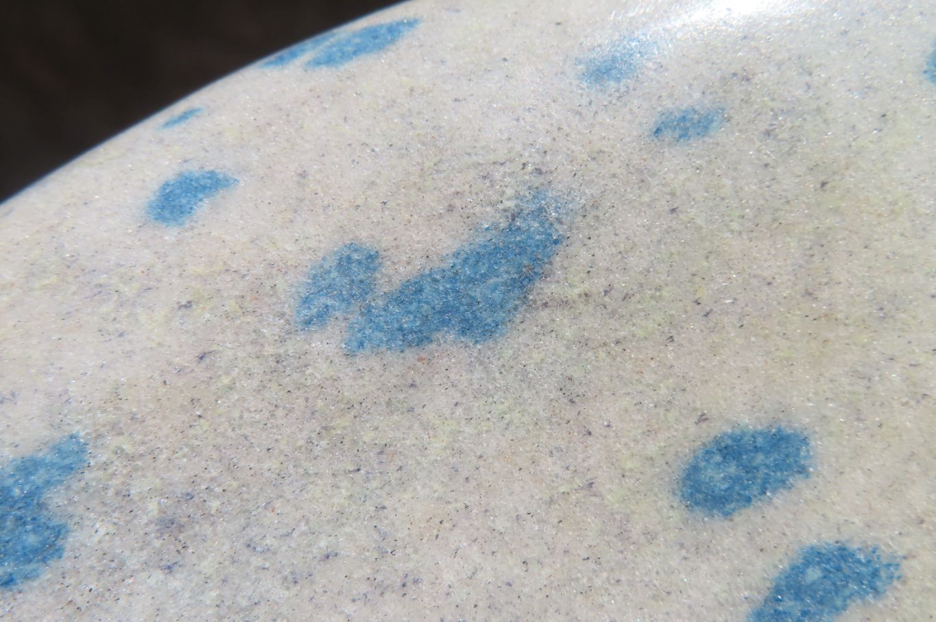 Polished Blue Spinel Spotted Quartz Standing Free Form x 1 From Madagascar - Toprock Gemstones and Minerals 