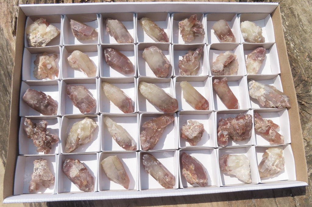 Natural Red Hematoid Quartz Specimens x 35 From Karoi, Zimbabwe - Toprock Gemstones and Minerals 