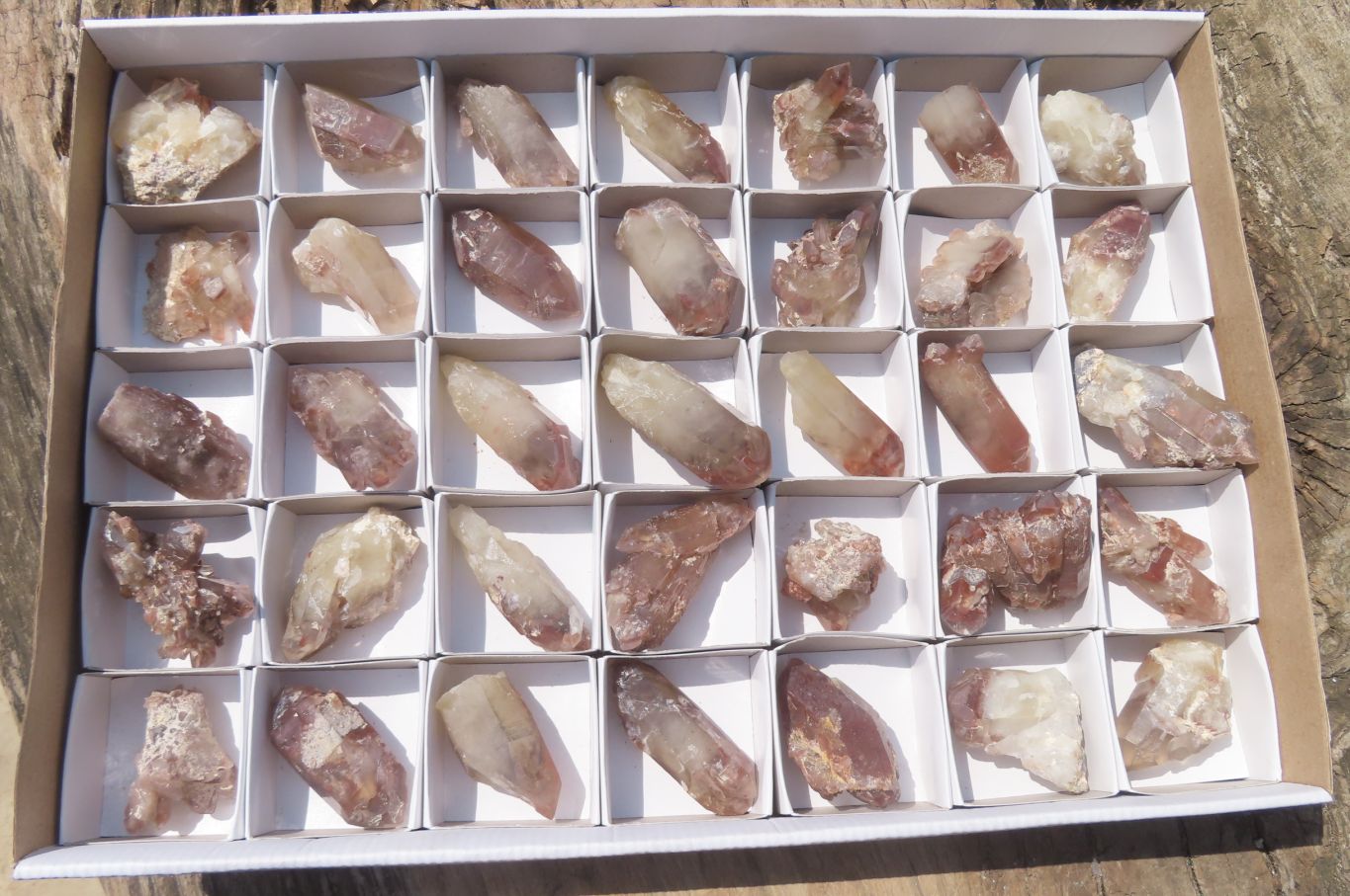 Natural Red Hematoid Quartz Specimens x 35 From Karoi, Zimbabwe - Toprock Gemstones and Minerals 