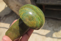Polished Verdite Mushroom Carvings x 6 From Zimbabwe - Toprock Gemstones and Minerals 