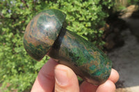 Polished Verdite Mushroom Carvings x 6 From Zimbabwe - Toprock Gemstones and Minerals 