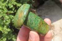 Polished Verdite Mushroom Carvings x 6 From Zimbabwe - Toprock Gemstones and Minerals 