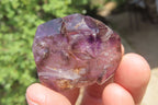 Polished Amethyst Window Quartz Crystals x 20 From Madagascar - Toprock Gemstones and Minerals 