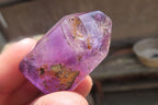 Polished Amethyst Window Quartz Crystals x 20 From Madagascar - Toprock Gemstones and Minerals 