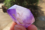Polished Amethyst Window Quartz Crystals x 20 From Madagascar - Toprock Gemstones and Minerals 