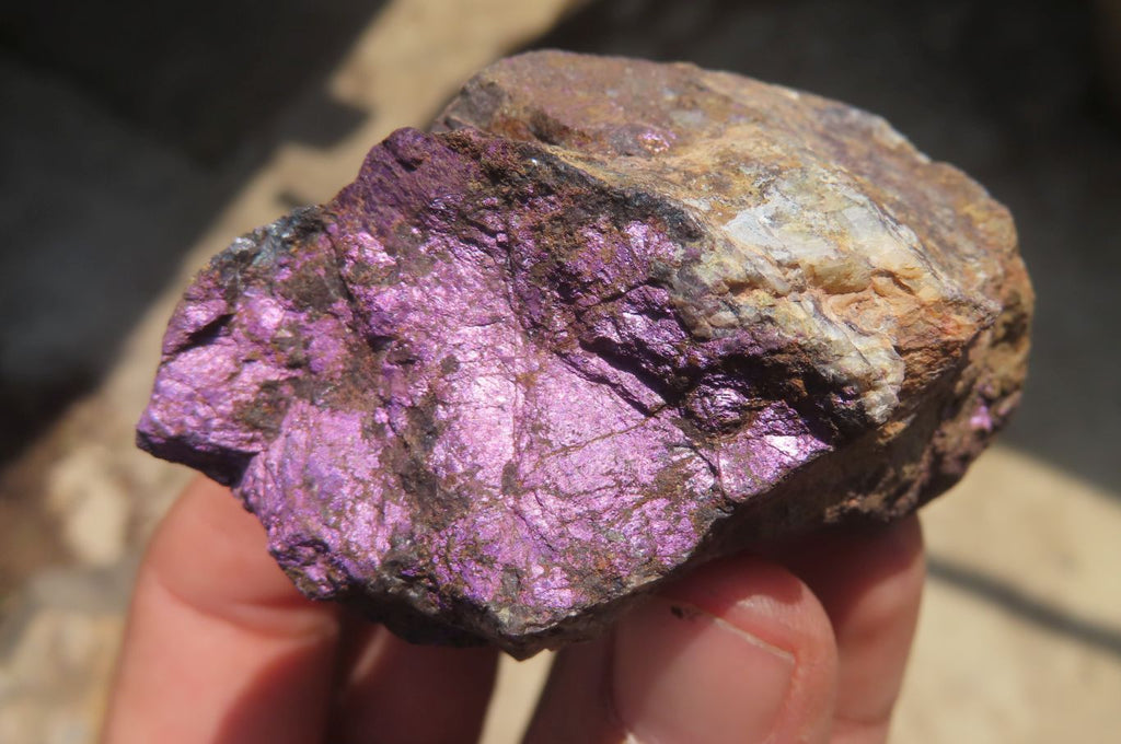 Natural Metallic Purpurite Cobbed Specimens x 12 From Erongo, Namibia - Toprock Gemstones and Minerals 