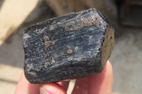 Natural Alluvial Schorl Black Tourmaline Crystals x 12 From Zimbabwe - Toprock Gemstones and Minerals 