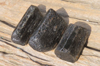 Natural Alluvial Schorl Black Tourmaline Crystals x 12 From Zimbabwe - Toprock Gemstones and Minerals 