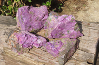 Natural Stichtite Cobbed Specimens x 4 From Barberton, South Africa - Toprock Gemstones and Minerals 