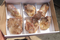 Natural Red Hematoid Quartz Crystals x 6 From Zimbabwe - Toprock Gemstones and Minerals 