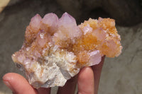 Natural Ametrine Spirit Quartz Clusters x 3 From Boekenhouthoek, South Africa
