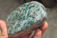 Polished Rare Emerald Mica In Matrix Standing Free Forms x 3 From Mutoko, Zimbabwe - Toprock Gemstones and Minerals 