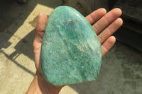 Polished Fuchsite Quartz Standing Free Forms x 12 From Madagascar
