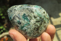 Polished Rare Emerald Mica In Matrix Free Forms x 6 From Mutoko, Zimbabwe - Toprock Gemstones and Minerals 