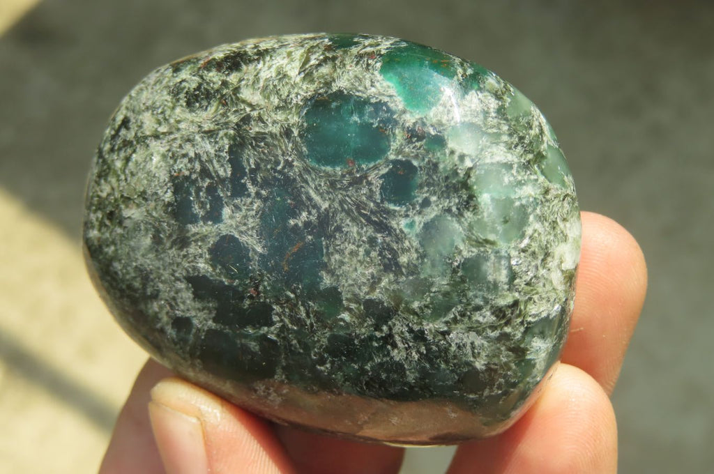 Polished Rare Emerald Mica In Matrix Free Forms x 6 From Mutoko, Zimbabwe - Toprock Gemstones and Minerals 