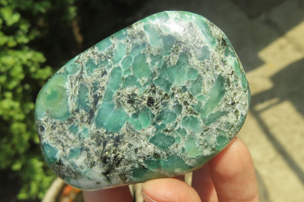 Polished Rare Emerald Mica In Matrix Free Forms x 6 From Mutoko, Zimbabwe - Toprock Gemstones and Minerals 