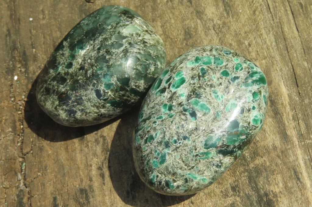 Polished Rare Emerald Mica In Matrix Free Forms x 6 From Mutoko, Zimbabwe - Toprock Gemstones and Minerals 
