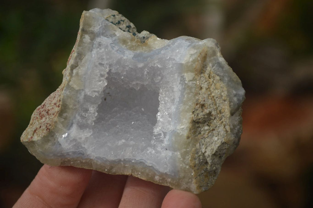 Natural Blue Lace Agate Geode Specimens x 24 From Malawi - Toprock Gemstones and Minerals 