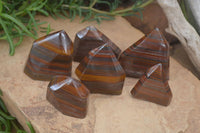 Polished Banded Tiger Iron Points x 6 From Northern Cape, South Africa - Toprock Gemstones and Minerals 