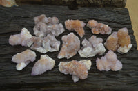 Natural Ametrine Spirit Quartz Clusters x 12 From Boekenhouthoek, South Africa