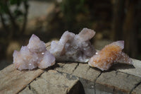 Natural Ametrine Spirit Quartz Clusters x 12 From Boekenhouthoek, South Africa