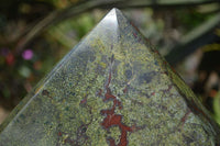 Polished Bastite Dragons Blood Stone Point x 1 From Tshipise, South Africa - Toprock Gemstones and Minerals 