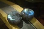 Polished Labradorite Palm Stones x 20 From Tulear, Madagascar - Toprock Gemstones and Minerals 