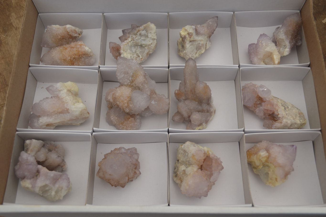 Natural Amethyst Spirit Quartz Clusters x 15 From Boekenhouthoek, South Africa - Toprock Gemstones and Minerals 