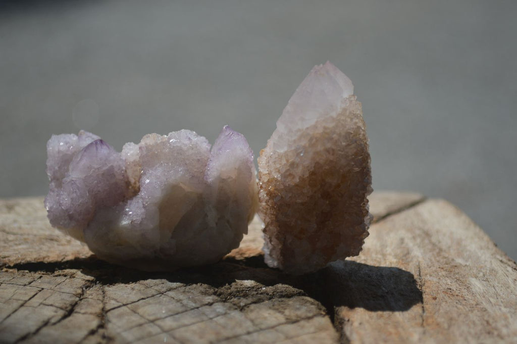 Natural Amethyst Spirit Quartz Clusters x 15 From Boekenhouthoek, South Africa - Toprock Gemstones and Minerals 