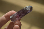 Polished Smokey Window Amethyst Quartz Crystals x 24 From Akansobe, Madagascar - Toprock Gemstones and Minerals 