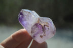 Polished Smokey Window Amethyst Quartz Crystals x 24 From Akansobe, Madagascar - Toprock Gemstones and Minerals 