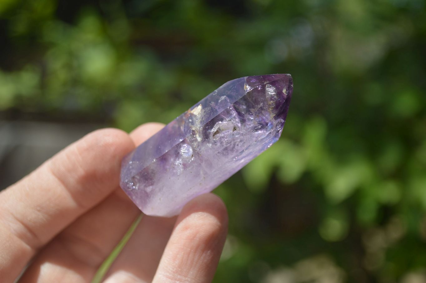 Polished Smokey Window Amethyst Quartz Crystals x 24 From Akansobe, Madagascar - Toprock Gemstones and Minerals 