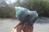 Natural Watermelon Fluorite Cobbed Specimens x 6 From Uis, Namibia - Toprock Gemstones and Minerals 