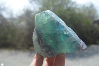 Natural Watermelon Fluorite Cobbed Specimens x 6 From Uis, Namibia - Toprock Gemstones and Minerals 