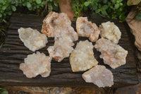 Natural Limonite Quartz Clusters x 12 From Solwezi, Zambia - Toprock Gemstones and Minerals 